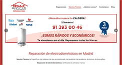 Desktop Screenshot of menaje-hogar-reparaciones.com